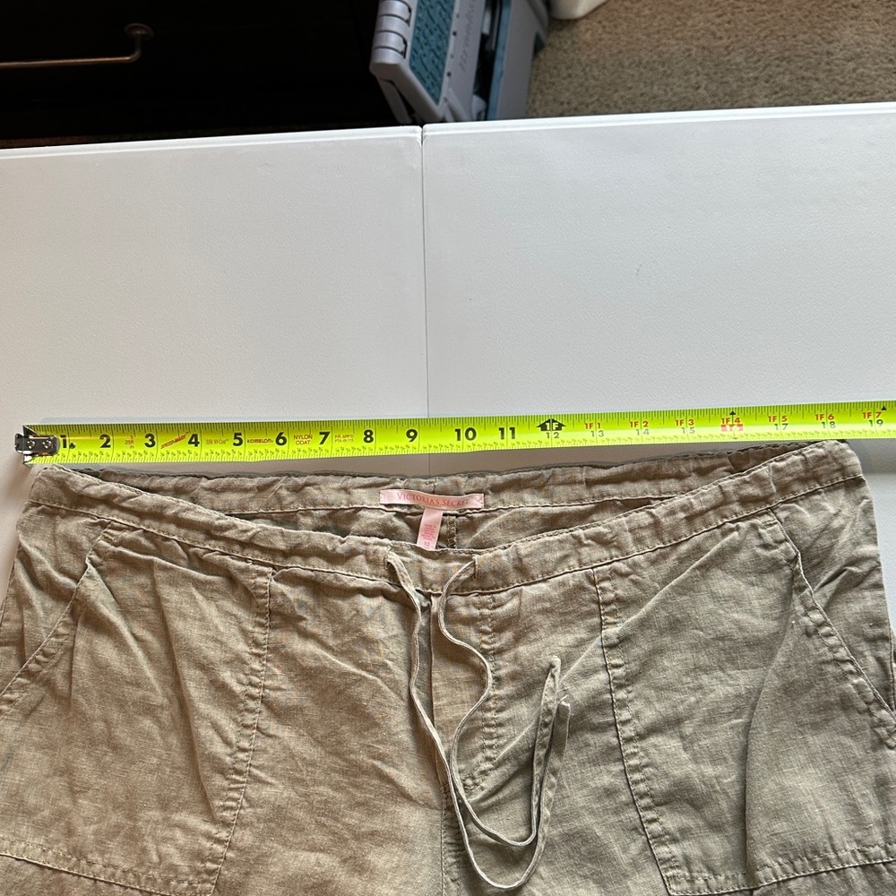 Victoria's Secret Flax Linen Pants size 10 Long - Picture 6 of 7